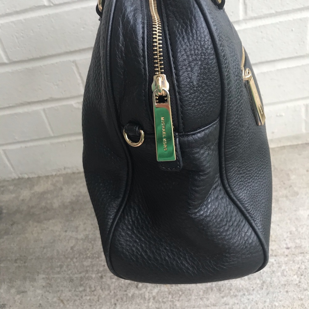 MICHAEL Michael Kors Black Knox Leather Satchel - Picture 6 of 14